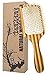 VANKINE Bamboo Paddle Hair Brush - Anti Static Detangling Scalp Message Cushioned Hair Comb for All Hair Types