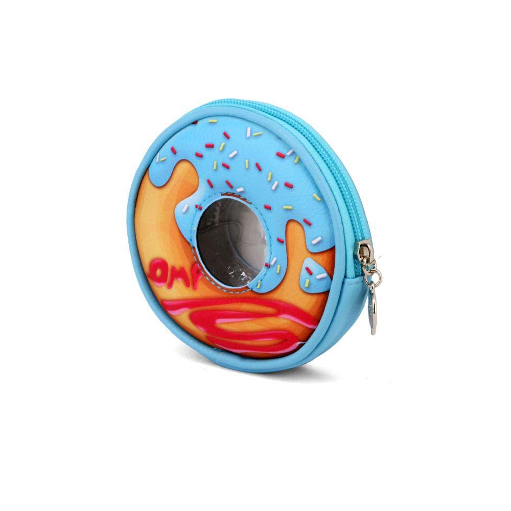 Oh My Pop! Bluenut-Round Purse Coin Pouch, 12 cm, Blue