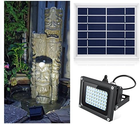 Oasity Solar LED Light – 500 Lumens – IP65 Waterproofness Rating – Perfect Solar Spotlight For Patio, Gazebo, Or Backyard
