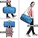 Gonex 60L Packable Travel Duffle Bag Foldable Duffel Bags for Luggage Gym Sports Camping Travelling Cycling Storage Shopping Water & Tear Resistant Blue