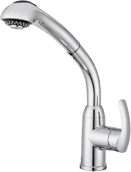 Amazon Com Dura Faucet Df Nmk861 Cp Rv Hi Rise Pull Out Kitchen