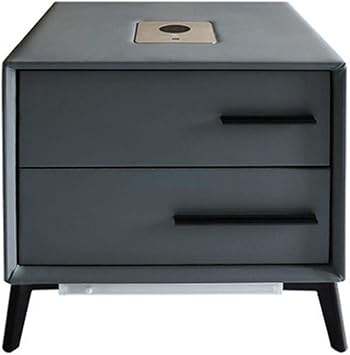 Amazon Com Haonan Smart Nightstand Wireless Charging Smart Bedside Table With Led Sensor Light And Rebound Track 097 Furniture Decor