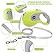 Nunbell Retractable Dog Leash,Heavy Duty 16ft Retracting Pet Leash with Free Bag Dispenser + Bonus Bowl + Dog Collar;Strong & Durable Nylon Tape/Ribbon | Dog IQ Treat Balls | Neon Green