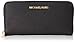 MICHAEL Michael Kors Jet Set Saffiano Travel ZA Continental Black
