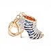 Yosoo High-heeled Shoe Keychain, Creative Fashion Refinement Hollow Shoes Keyring, Keyfob Crystal Rhinestone Decoration Chain
