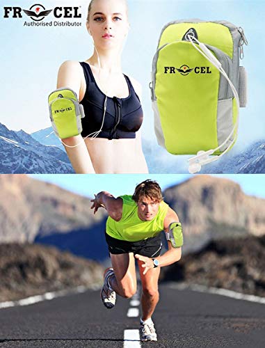 frocel Universal Sports Waterproof Armband Pouch/Arm Belt Fitness Mobile Case for All Android and iOS Phones (Up to 6.5i
