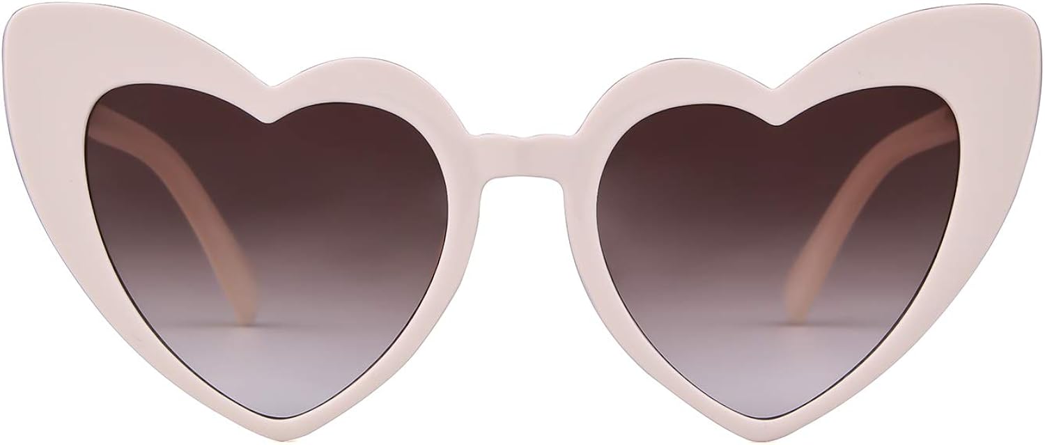 Amazon Com Clout Goggle Heart Sunglasses Vintage Cat Eye Mod