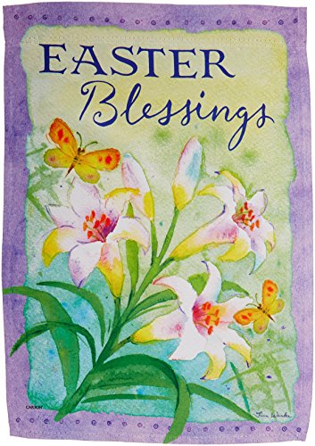 Carson Home Accents Garden Flag, Easter Lilies