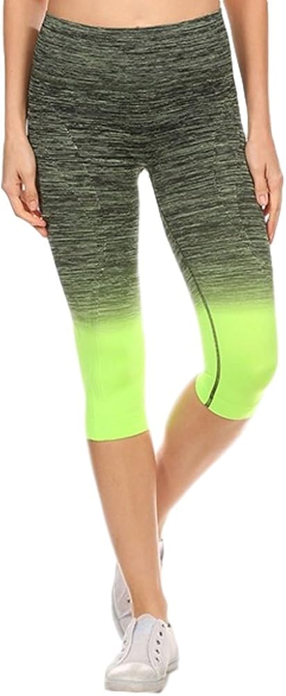 ombre capri leggings