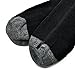 Yanqueens Rechargeable Battery Heated Socks Kit Chronically Cold Feet Women Men (Blac)