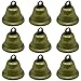 40 Pieces Vintage Bell Bronze Bell Windchime Bells Witch Bells Jingle Bells Brass Bells Christmas Bells for Crafts 1.5 Inch Bell for Dog Training Housebreaking Wedding Wind Chimes Christmas Decoration