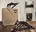 Utopia Home Premium Quality Wooden Hangers - Suit - Coat Hangers - Set of Wooden Hangers - Pack of 6 - Retro