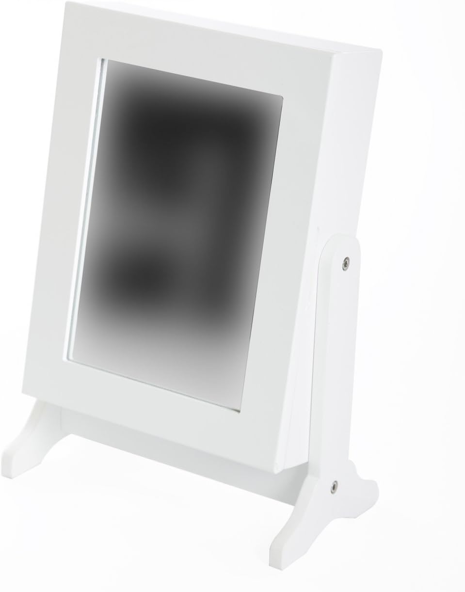 Makika Schminkspiegel / Tischschmuckschrank weiss: Amazon.de: Küche