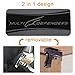 OffiCreative Gun Magnet Mount | Removable 2 in1 Neodymium Magnet Gun Holster with 2 Iron Plates, 2 Double-Sided Tapes & a Set of Screws as Free Bundle, Magnet for Gun at Vehicle, Home & Office