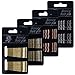 96 Count Bobby Pins - Hair Care High-Grade Clip, Multicolors Hairpin for Girls and Women, Black, Gold, Red Wine and Light Gray Gold