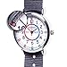 EasyRead Time Teacher Kids Analog Watch - Girls & Boys Teaching Watch - Tell The Time Childrens Watch - 3 Step Time Teacher Kids Watch - Easy to Read Dial & Red Blue Face - Grey Strap