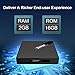 Fiesand X96 Mini Android 7.1 TV Box Amlogic S905W Quad Core 1GB Android TV Box 8GB ROM UHD 4K Smart TV Box Support 3D WIFI Black