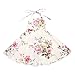 Flofallzique Floral Summer Girls Dress Easter Birthday Party Kids Boho Beach Sundress（Cream,6