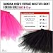 Dancina Women's Adult Vintage Petticoat Tulle Tutu Skirt [Sticker XXL],Black,Plus Size
