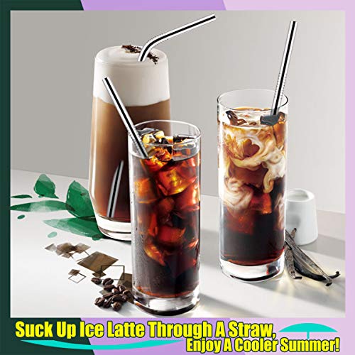 2 Stainless+Reusable+Drinking+Smooth+friendly+Diameter