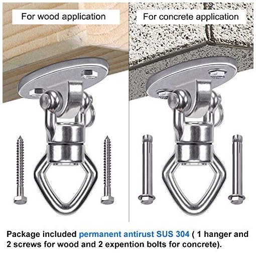 BeneLabel Swing Hanger with 2 Bearing, 800 LB Capacity, Safest Rotational Device Hanging Accessory for Aerial Silks… - Image 6