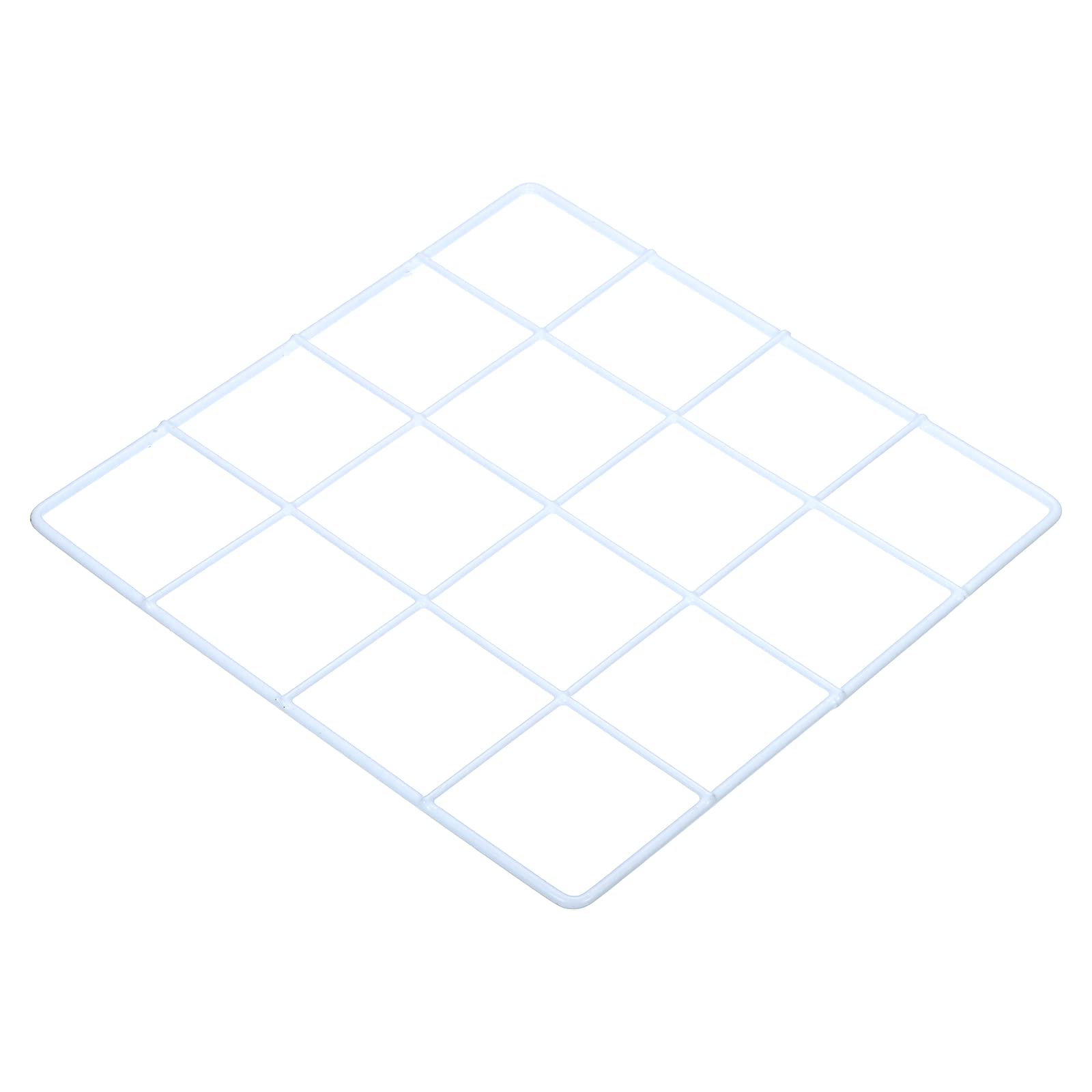 PATIKIL 8"x8" Wire Grid Panel, 1 Pack Wall Grid Decorative Panels Board Photo Pictures Display Decor Hanging Organizer for Home Office, White