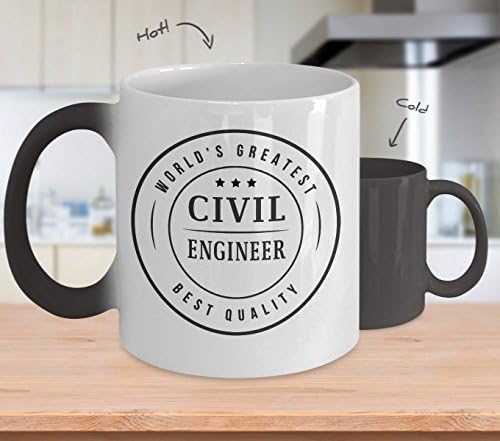 Civil Engineer Mug - Color Changing - World's Greatest - Mug Coffee Cup