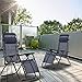 FDW New Zero Gravity Chairs Case of 2 Lounge Patio Chairs Outdoor Yard Beach,Sunbathing,Foldable,Alloy Steel