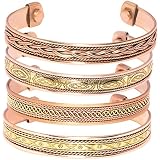 MDream 2 Pack Pure Copper Magnetic Bracelets – Arthritis Pain Relief Therapy Cuff Twist Chain