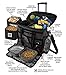 Rolling Dog Travel Bag - Week Away Tote With Wheels For Med And Large Dogs (Black)