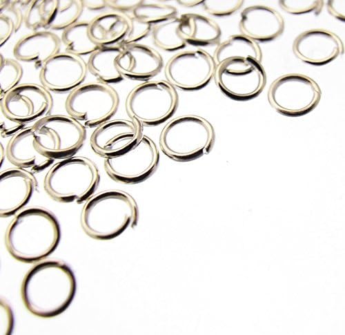 Bead Fanatic 200 Silver Plated Jump Rings - 4mm by Bead Fanatic