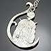 Q&Q Fashion Fab Silver Ornate 3D Owl Moon Watch Clock Hand Gear Cog Steampunk Chain Fancy Dress Necklace