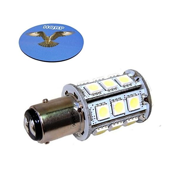 HQRP-BAY15d-24LED-SMD5050-Cool-White-Light-Bulb-for-Aqua-Signal-Series-40-41-42-50-Hella-2984-and-Perko-200-Fixtures-10-30V-DC-Replacement-plus-HQRP-Coaster