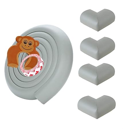 Baybee Baby Proofing Edge and Corner Guards | 6. 5Ft Edge + 4 Pre-Taped Corner Protectors | Child