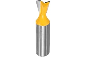 HARFINGTON Dovetail Router Bits 1/2" Diameter 1/2" Shank Tungsten Carbide 14 Degree Dovetail Joint Drill Bit for Box Drawer C