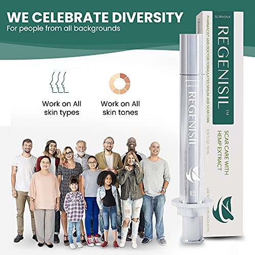 Regenisil Scar Removal Gel Treatment with SIlicone, Hemp Extract, Emu