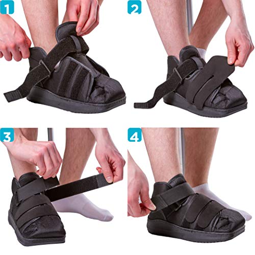BraceAbility Closed Toe Medical Walking Shoe Lightweight Surgical
