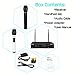 Phenyx Pro Wireless Microphone System, VHF Cordless Mic Set with 2 Handheld Mics, Color Coding, Easy Setup, Best for Home Use, Church, YouTube, Karaoke, Party Events (PTV-1A)