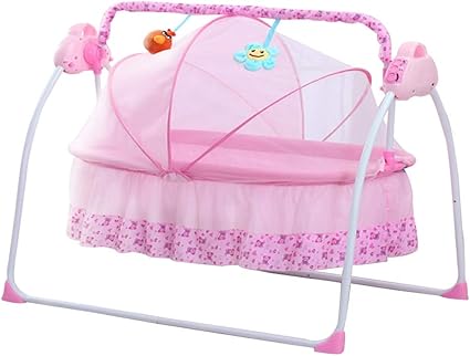 Balancelle Pour Bebe Ingeniosite Chaise Pivotante Electrique Pour Bebe Videur Berceau Nouveau Ne Avec Des Chansons Bluetooth Balancoire Se Detendre Convient A Bebe De 0 A 24 Mois Color Pink Amazon Fr Cuisine
