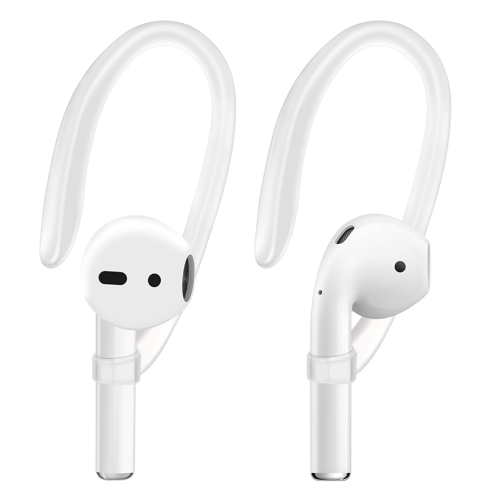 ICARER Ear Hooks Ear Hook for AirPods 1 AirPods 2 AirPods 3 and AirPods Pro, Sports Activity Headset Ear Hooks for Apple AirPods 1 AirPods 2 AirPods 3 and AirPods Pro-Transparent