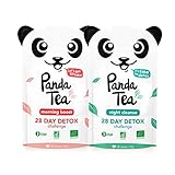 Panda Tea - Organic Cleanse Tea - Detox Tea - Slim Fit - 56 Tea Bags - 28-Day Slimming Detox - Weight Loss