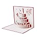 Arich 3D Pop UP Holiday Greeting Cards Valentine's Day Happy Birthday Gift--Cake