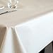 LEEVAN Heavy Weight Vinyl Rectangle Table Cover Wipe Clean PVC Tablecloth Oil-Proof/Waterproof Stain-Resistant- 54 x 185 Inch,Natural Color