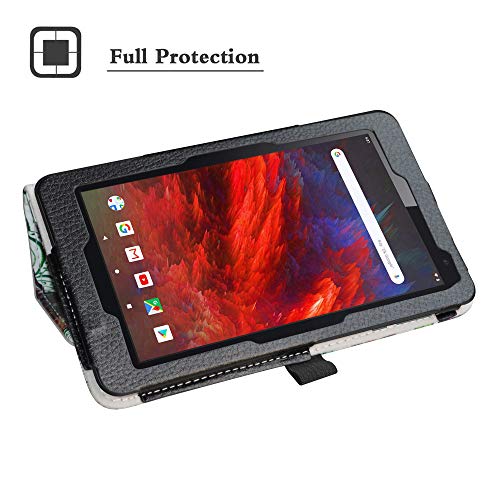 Bige-for-Vankyo-MatrixPad-Z1-7-inch-Tablet-CasePU-Leather-Folio-2-Folding-Stand-Cover-for-Vankyo-MatrixPad-Z1-MatrixPad-S7-Dragon-Touch-M7-HAOQIN-H7-7-inch-TabletLove-Tree