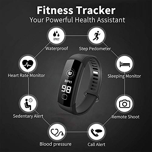 L8star Waterproof Fitness Tracker Smart Watch-Smart Activity Tracker with Continuous Heart Rate Monitorï¼ŒSleep Monitor, Calorie Burn Tracker, Pedometer, Blood Pressure for Women, and Men Kids
