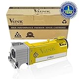 V4INK174; 1 Pack New Compatible High Yield DELL 2150/2155 (331-0718 Yellow) Toner Cartridge Replacement For DELL 2150CN/2150CDN/2155CN/2155CDN