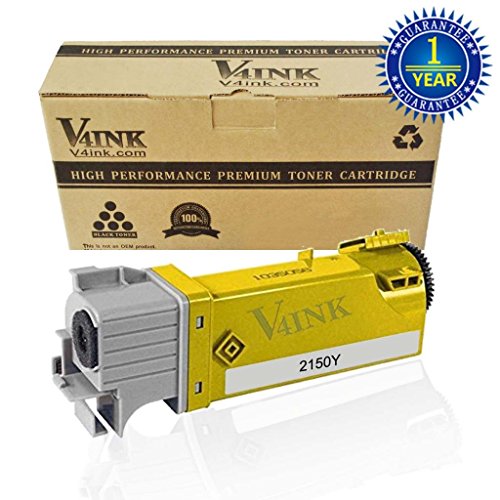 V4INK174; 1 Pack New Compatible High Yield DELL 2150/2155 (331-0718 Yellow) Toner Cartridge Replacement For DELL 2150CN/2150CDN/2155CN/2155CDN V4INK174; 1 Pack New Compatible High Yield DELL 2150/2155 (331-0718 Yellow) Toner Cartridge Replacement For DELL 2150CN/2150CDN/2155CN/2155CDN
