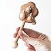 Organic Wooden Rattle. Teething Toy. Natural Wooden Infant Toy. Beech and Linden rattle. Eco Friendly Baby toy.