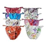 Panasilk Women's Silk String Bikini Flower 8 Pairs in One Economic Pack (26-41