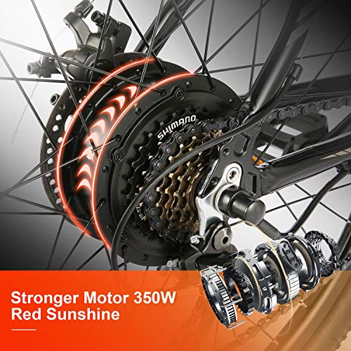 Speedrid 26/27.5 Electric Bike, Aluminum Alloy ebike with Removable 36V 7.8 Ah 10.4Ah Lithium-ion Battery